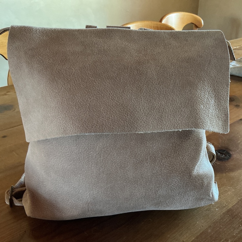 Suede backpack - image 1